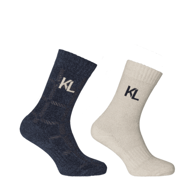 Hovedbilde Kingsland Ashley Socks 2-pack Navy/ Beige