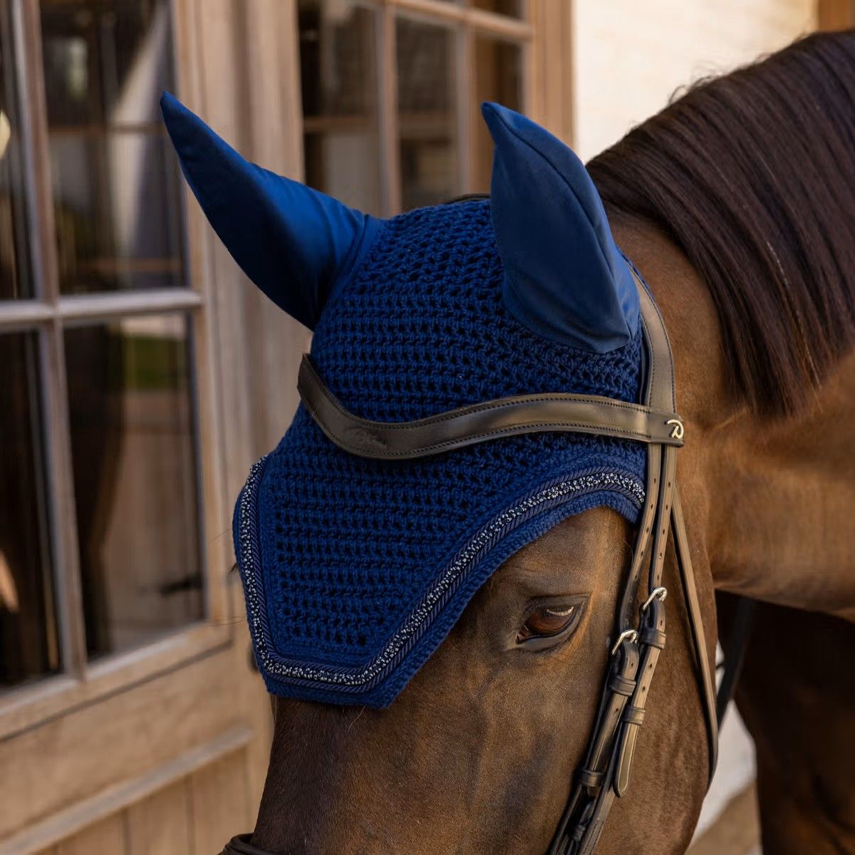 Kentucky Soundless Fly Veil Wellington Mini Pearls